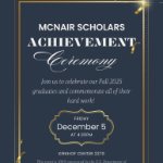 McNair Scholars Achievement Ceremony on December 5, 2025